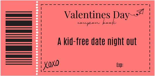 30 Piece Valentine's Day Coupon Book for Couples with Kids